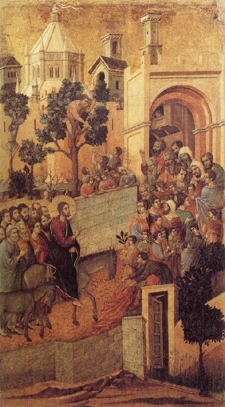 Duccio di Buoninsegna Christ Entering Jerusalem